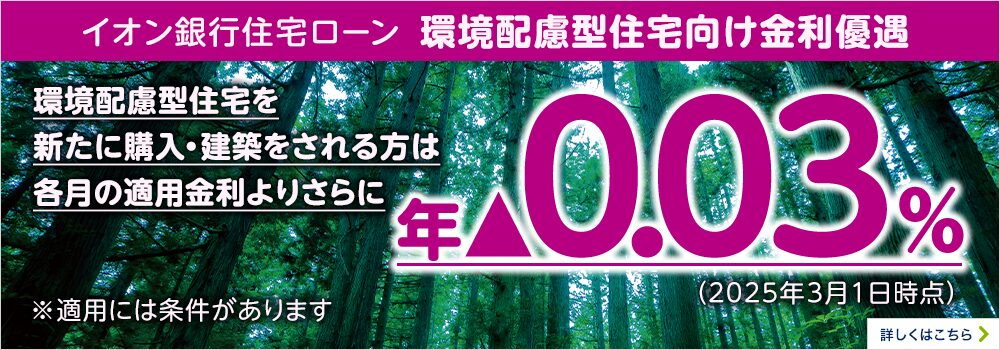 イオン銀行の住宅ローン
